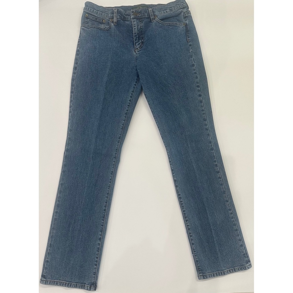 Lauren Ralph Lauren Jeans Co Women 12 Medium Wash Straight Leg Stretch Denim